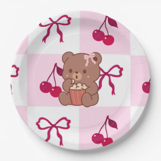 Bows & Bears Paper Plates