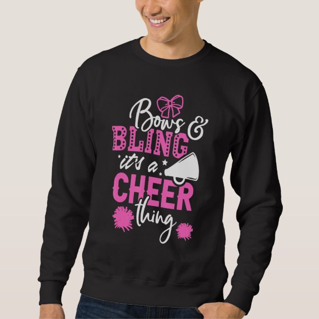 Bows & Bling It's A Cheer Thing Cheerleading Cheer Sweatshirt (Front)
