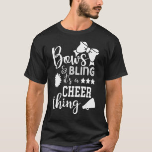 Bows & Bling It's A Cheer Thing Cheerleading Cheer T-Shirt