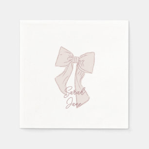 bows cocktail  napkin
