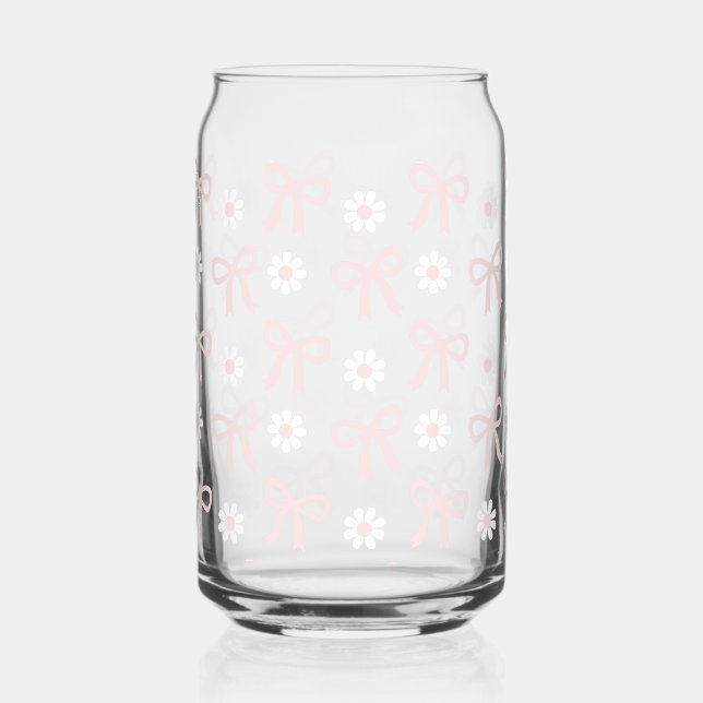 Bows & Daisy's Glass (pink) (Front)