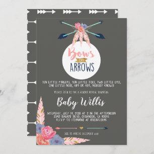 Bows or Arrows Invitation - Gender Reveal Party