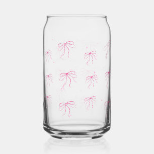 bows pattern can glass