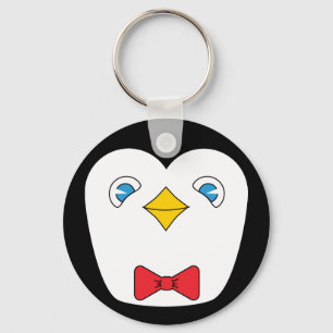 Bowtie penguin keychain