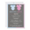 Bowties or Bows Gender Reveal Invitaition