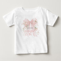 Bowtiiful One 1st Birthday Floral Bow Girls