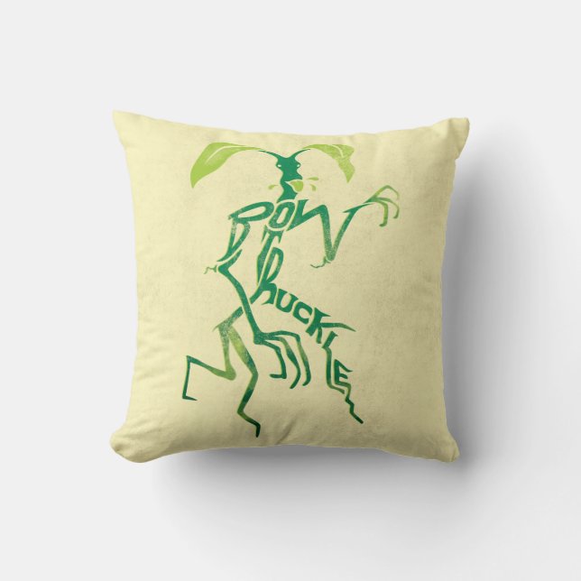 BOWTRUCKLE™ PICKETT™ Typography Graphic Cushion (Front)