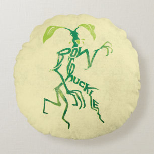 BOWTRUCKLE™ PICKETT™ Typography Graphic Round Cushion