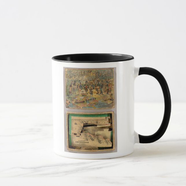Box Dissected map, United States Mug (Right)