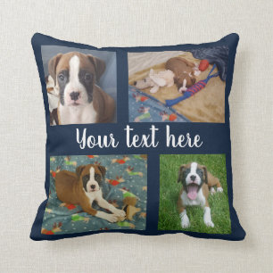 box er pup - Brix  pillow