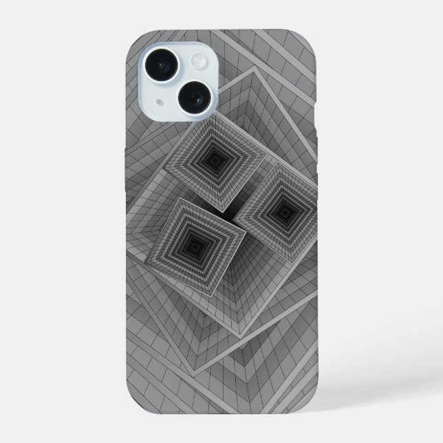Box in Box iPhone 15 Case (Back)