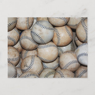 Box of Baseballs Postcard