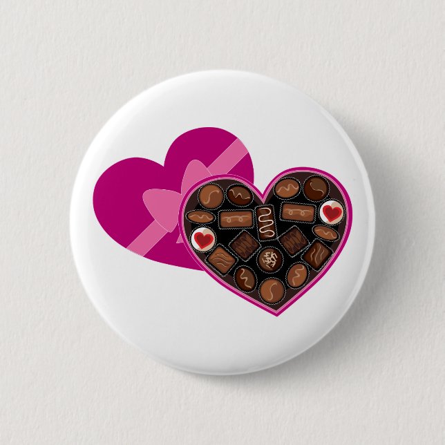 Box of Chocolates 6 Cm Round Badge (Front)