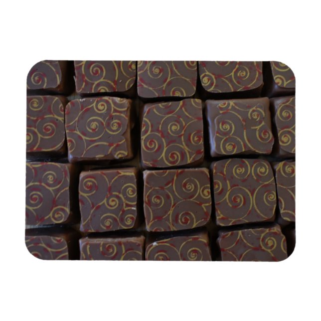 Box of Chocolates Chocolatier Bon Bon Foodie Sweet Magnet (Horizontal)