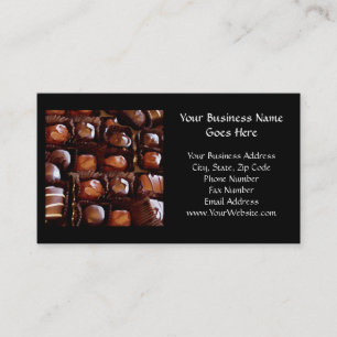 Box of Chocolates, Tempting Chocolate Candy Business Card