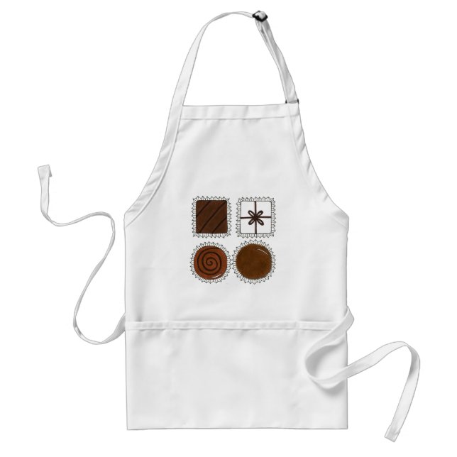 Box of Chocolates Valentine's Day Chocoholic Food Standard Apron (Front)