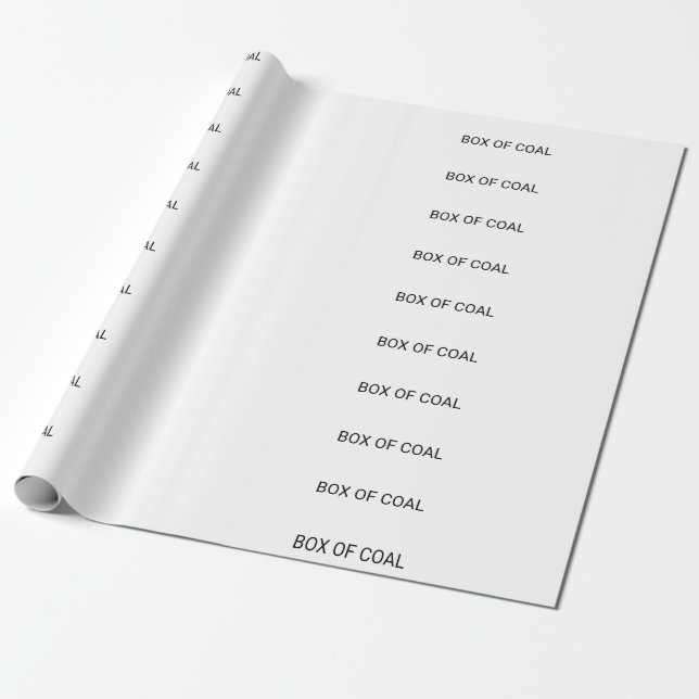 BOX OF COAL WRAPPING PAPER (Unrolled)