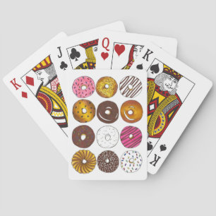 Box of Doughnuts Dozen Doughnuts Doughnut Food Car Playing Cards
