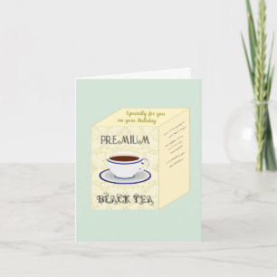 Box of Tea Cute Funny Birthday Card