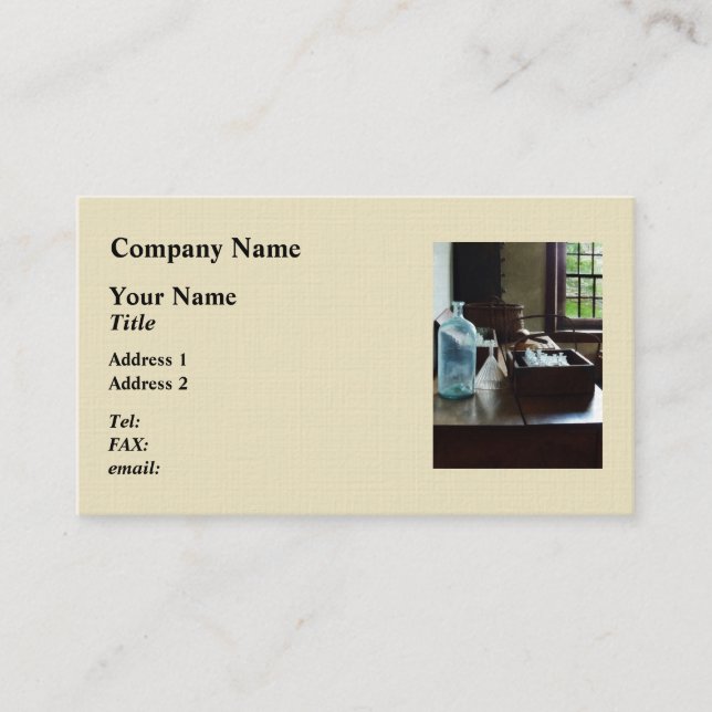Box of Test Tubes Business Card (Front)