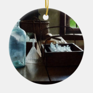 Box of Test Tubes Ceramic Ornament