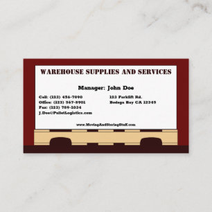 Box on Pallet Standard, 3.5" x 2.0" Business Card