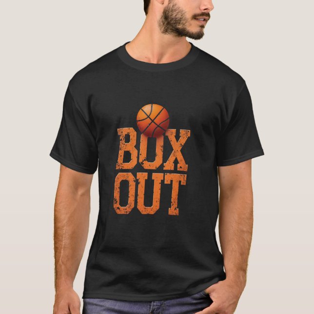 BOX OUT Basketball Sports T-Shirt (Front)