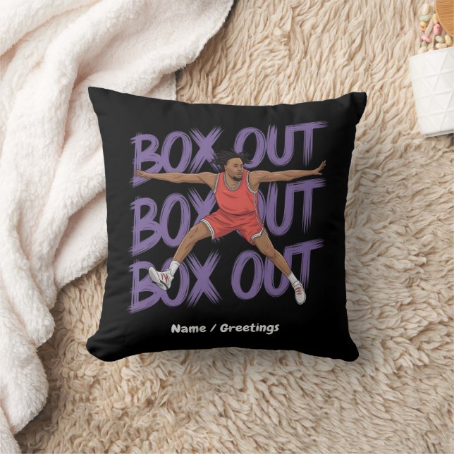 Box Out Box Out Box Out: Creative And Funny Takes Cushion (Blanket)