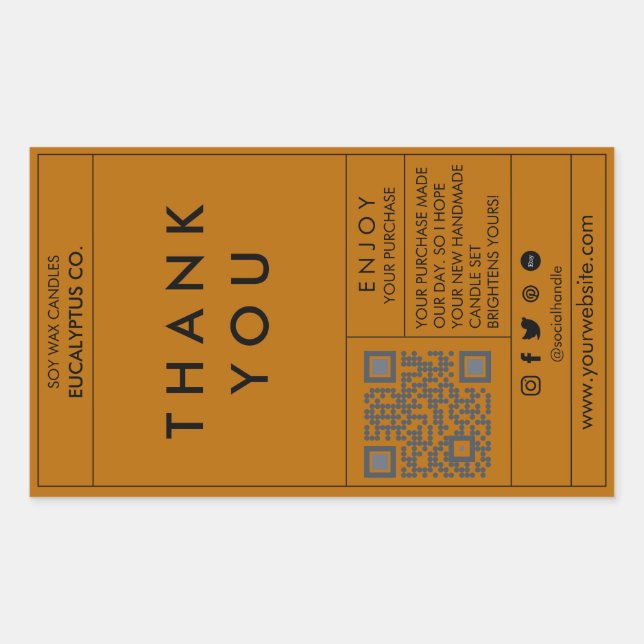 Box Sealing Stickers, Sealing Stickers, Packaging  Rectangular Sticker (Front)