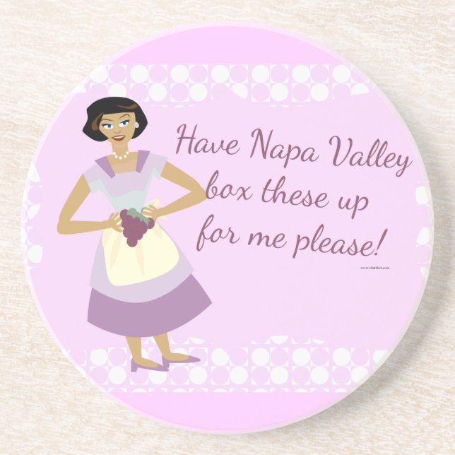 Box These Grapes Already! Coaster (Front)