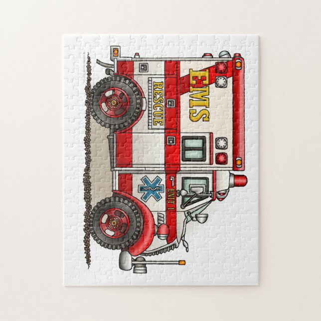 Box Truck Ambulance Jigsaw Puzzle (Vertical)