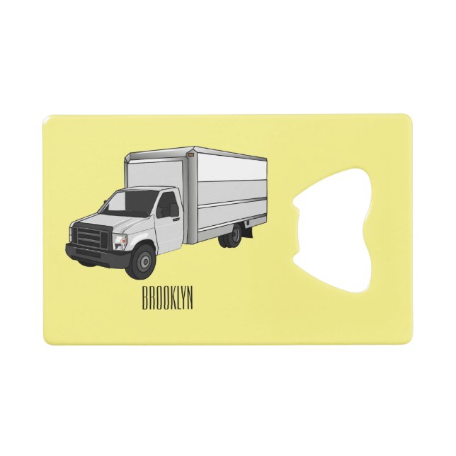 Box truck cartoon illustration (Front (Horizontal))