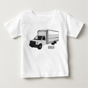 Box truck cartoon illustration baby T-Shirt