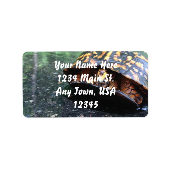 Box Turtle Label (Front)