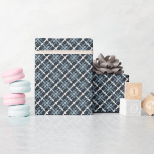 Box Weave (Smoked Coastal) Wrapping Paper