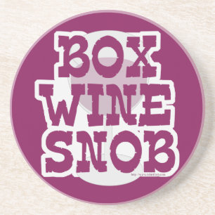 Box Wine Snob Coaster