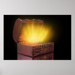 Box with treasures poster