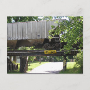 Boxcar Parked Postcard