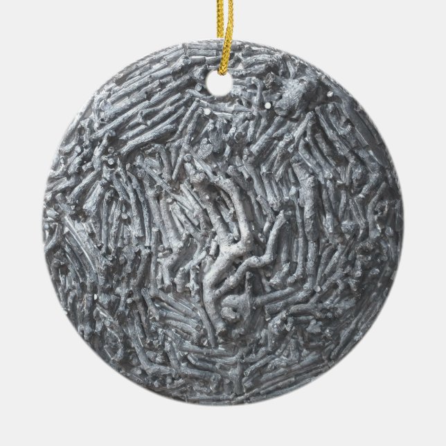 Boxcuttings: Moon Ceramic Ornament (Front)