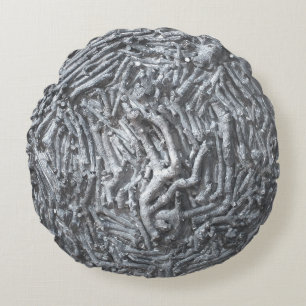 Boxcuttings: Moon  Round Cushion