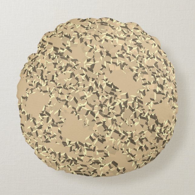 Boxed Harmony: Crafting with Boxes Round Cushion (Front)