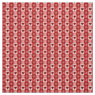 Boxed Hearts Fabric