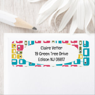 Boxed In Return Address Label