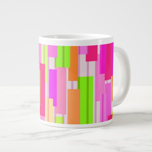 Boxed Stripe Large Coffee Mug (Front Right)