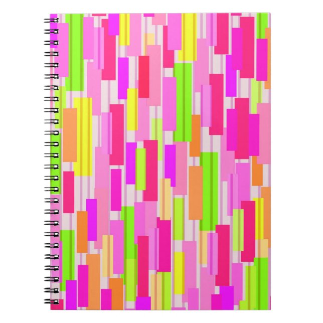 Boxed Stripe Notebook (Front)