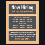 Boxed Text, Job Vacancy Recruitment Advertising Flyer<br><div class="desc">Boxed Text,  Job Vacancy Recruitment Advertising Flyers By The Business Card Store.</div>