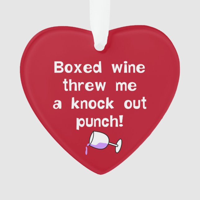 Boxed Wine Ornament (Front)