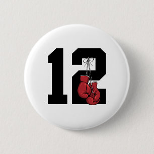 Boxer 12 Year Boxing 12th Birthday 6 Cm Round Badge