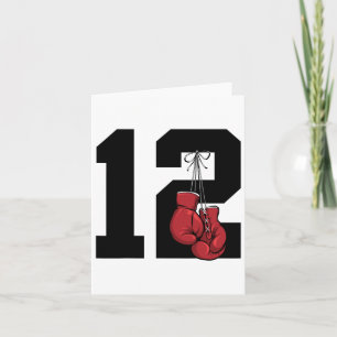 Boxer 12 Year Boxing 12th Birthday Card