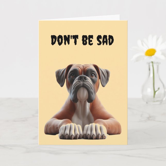 Boxer 40th Birthday Card (Small Plant)